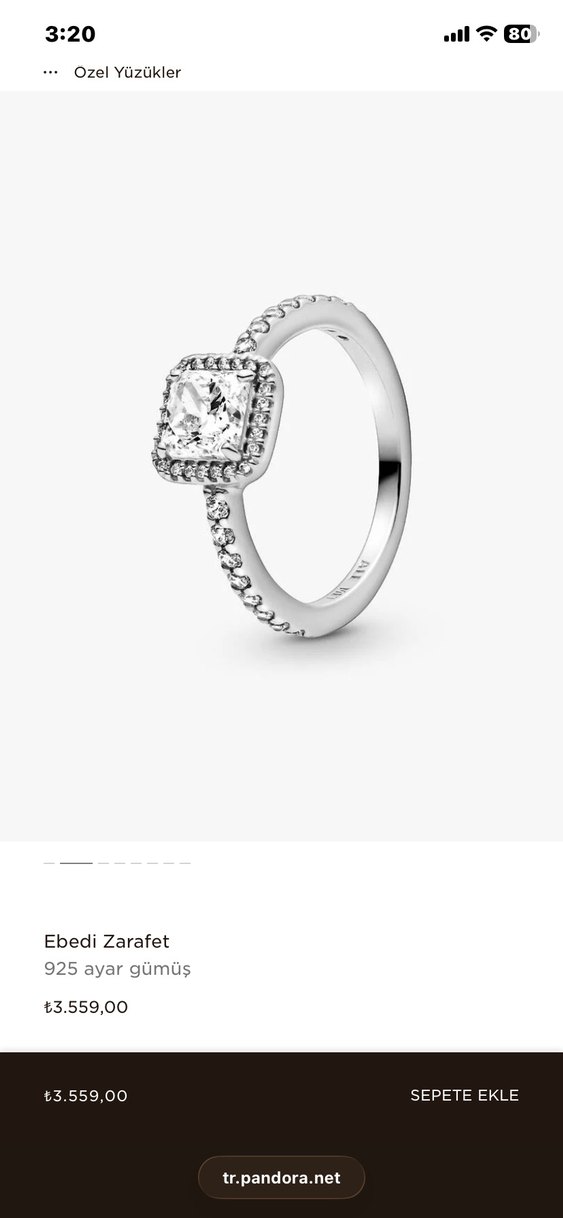 Pandora Baget Yüzük Sertifikalı - Görsel 4