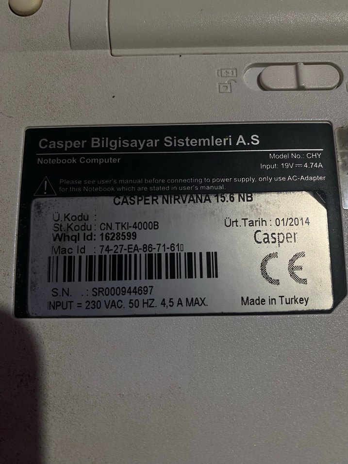 Casper nirvana 15.6 - Görsel 4