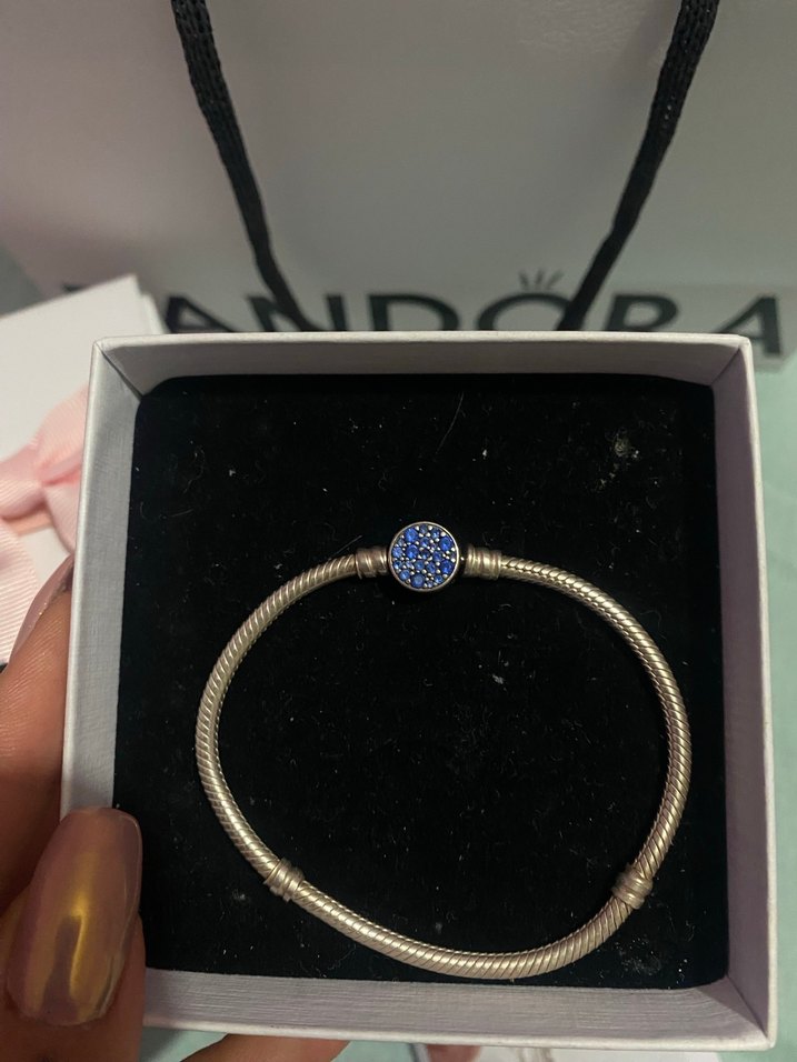 PANDORA Mavi Boncuklu Bileklik Orjinaldir - Görsel 4