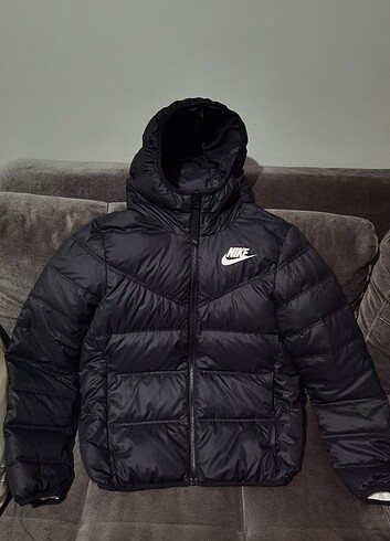 s Beden siyah Renk Nike Çift Taraflı Kaz Tüyü Mont