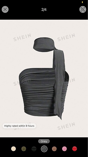 Sheinside Gri crop