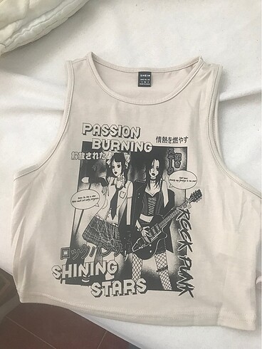 Sheinside Baskılı crop
