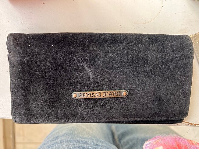 Armani Jeans Süet Cüzdan