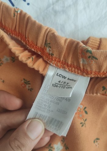 5 Yaş Beden kahverengi Renk Kız turuncu Rahat Eşofman Takımı