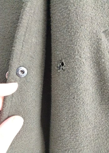 Gri Kadın Uzun Kemerli Yün Kaban - Görsel 4