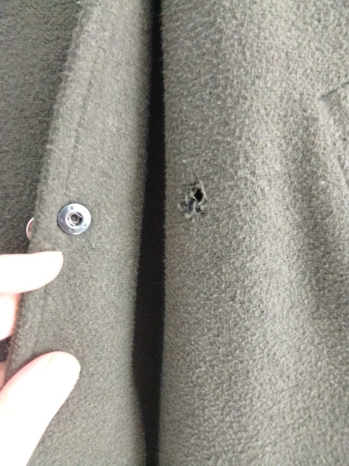 Gri Kadın Uzun Kemerli Yün Kaban - Görsel 4