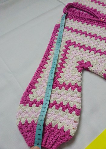 Kız Çocuk Bohem Örgü Hırka - Görsel 7