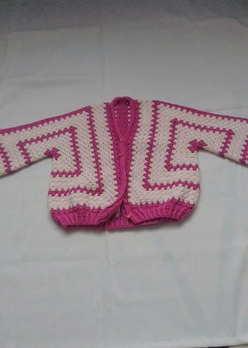 Kız Çocuk Bohem Örgü Hırka - Görsel 4