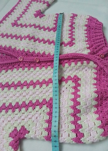 Kız Çocuk Bohem Örgü Hırka - Görsel 8