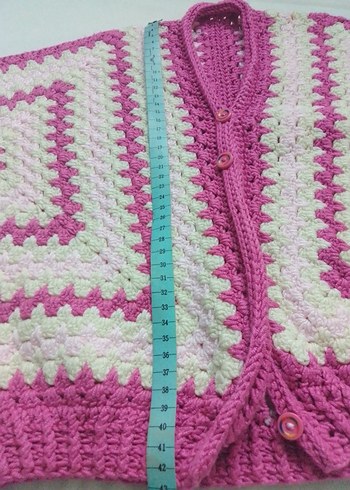 Kız Çocuk Bohem Örgü Hırka - Görsel 6