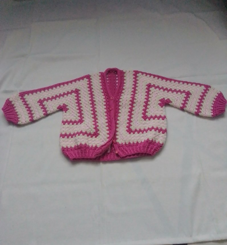 Kız Çocuk Bohem Örgü Hırka - Görsel 4