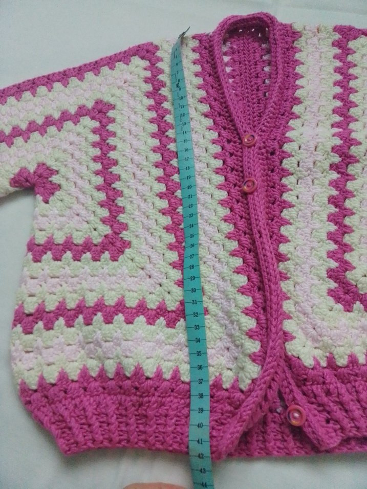 Kız Çocuk Bohem Örgü Hırka - Görsel 5