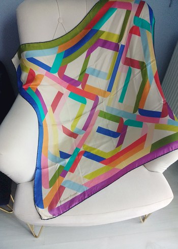 Renkli Modern Kadın İpek eşarplar - Görsel 3