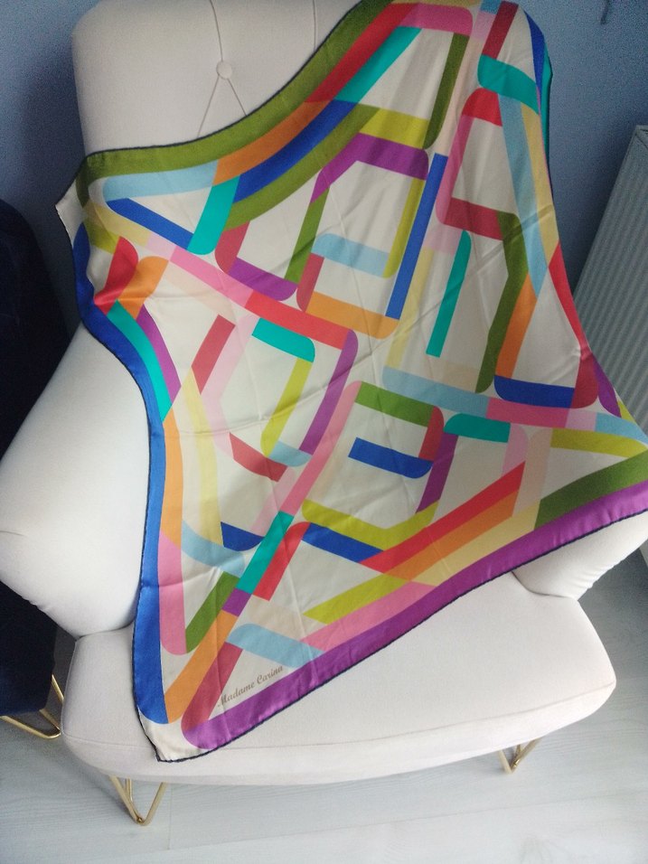 Renkli Modern Kadın İpek eşarplar - Görsel 3