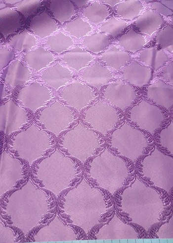 Parlak Mor Desenli fon perde kumaşı - Görsel 3