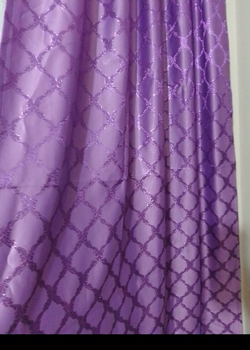 Parlak Mor Desenli fon perde kumaşı - Görsel 8