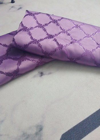 Parlak Mor Desenli fon perde kumaşı - Görsel 6