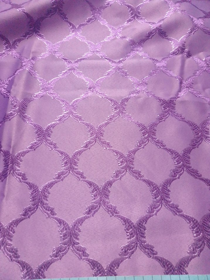 Parlak Mor Desenli fon perde kumaşı - Görsel 3