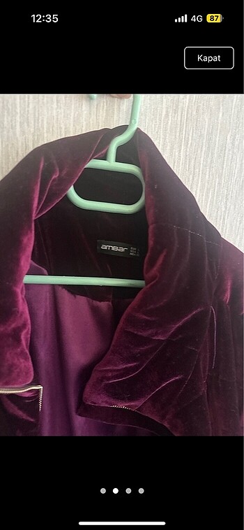 Bershka Kadife mont