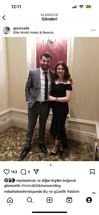 Siyah şık elbise