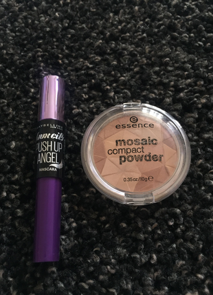 Maybelline push up angel maskara essence pudra