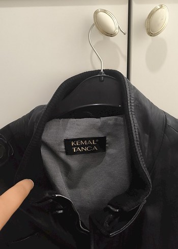 Siyah Deri Kemerli Erkek Ceket - Görsel 2