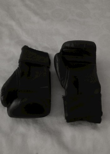 Erkek Siyah Deri Boks Eldivenleri - Görsel 3