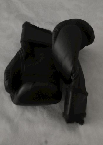 Erkek Siyah Deri Boks Eldivenleri - Görsel 5