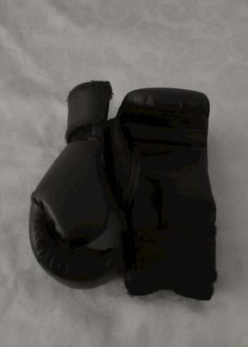 Erkek Siyah Deri Boks Eldivenleri - Görsel 4