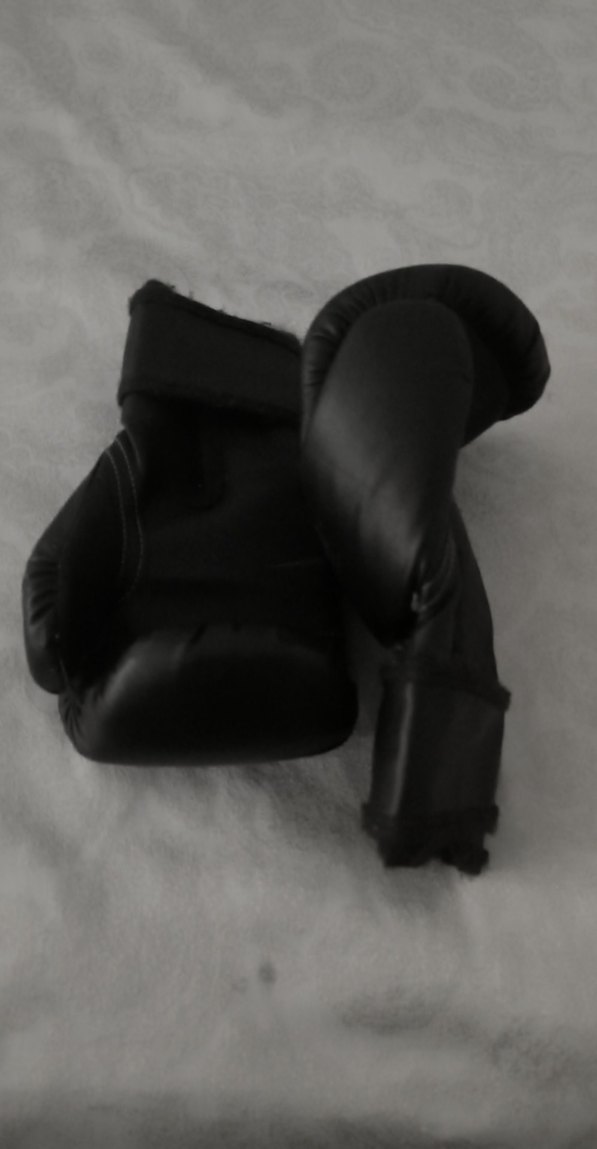 Erkek Siyah Deri Boks Eldivenleri - Görsel 5