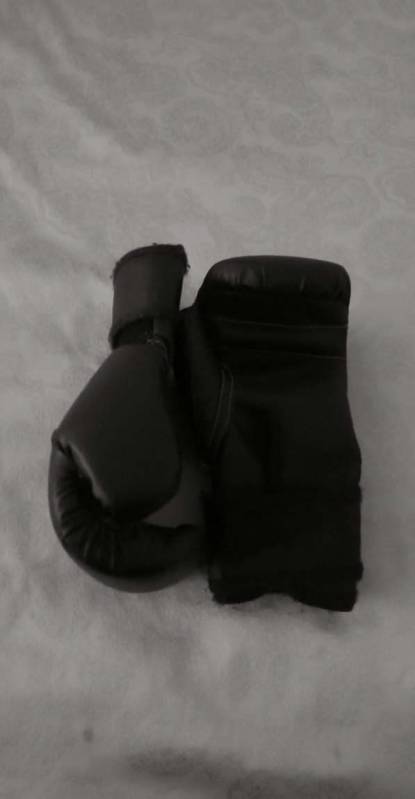 Erkek Siyah Deri Boks Eldivenleri - Görsel 4