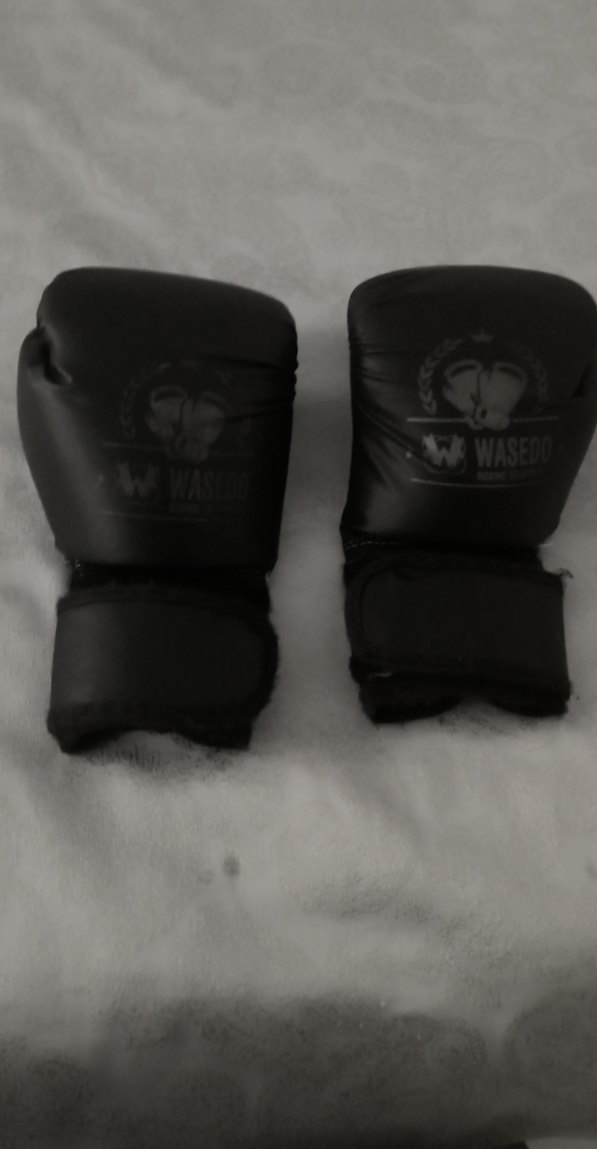 Erkek Siyah Deri Boks Eldivenleri - Görsel 2