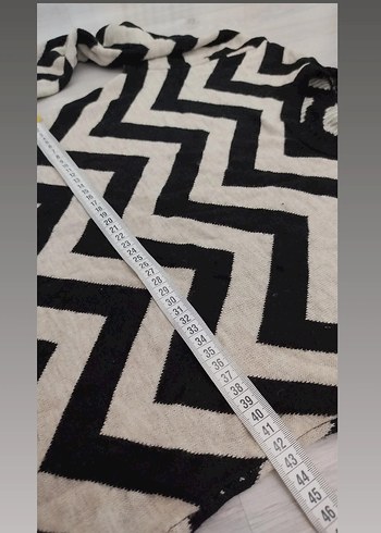 universal Beden Zebra Desenli Uzun Kollu Triko Elbise