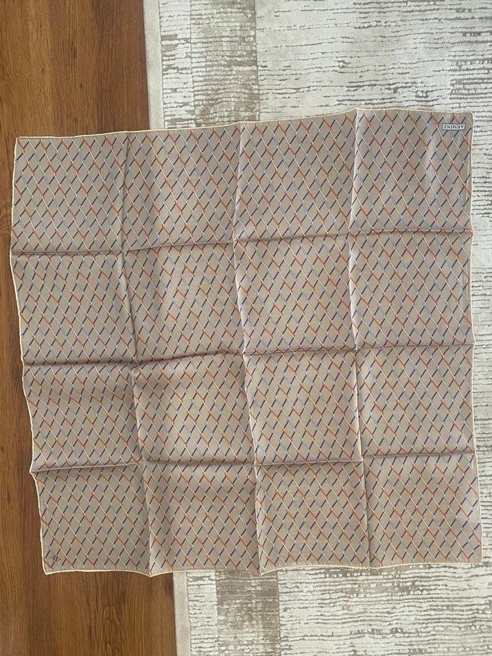 Armine belli ipek twil eşarp - Görsel 4