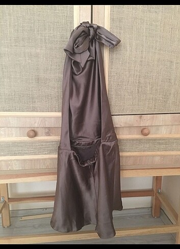 xs Beden camel Renk Zara mini elbise Zara