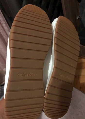 40 Beden beyaz Renk Calvin Klein Beyaz Süet Sneaker