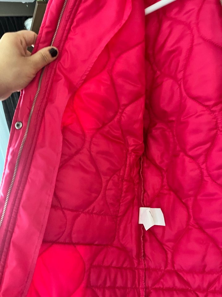 Pembe Fermuarlı Kadın Mont - Görsel 3