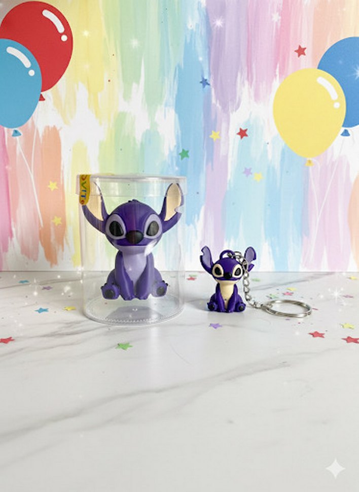 Renkli Mor Figür ve Anahtarlık Seti - Görsel 2