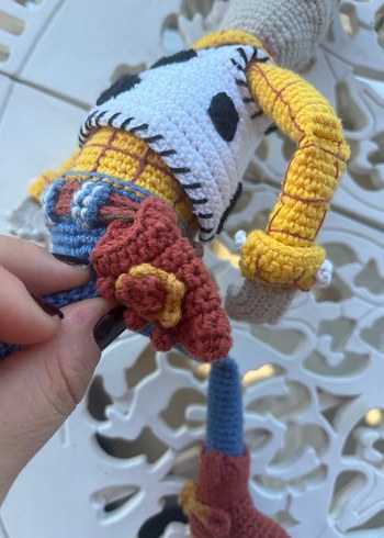 Renkli Kahverengi Örgü Origami Oyuncak - Görsel 6