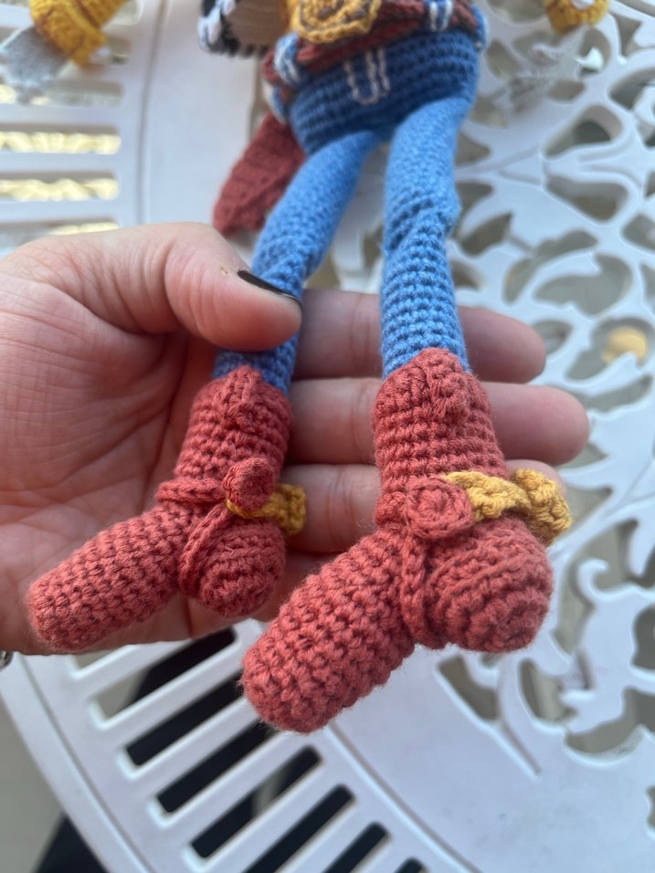 Renkli Kahverengi Örgü Origami Oyuncak - Görsel 3