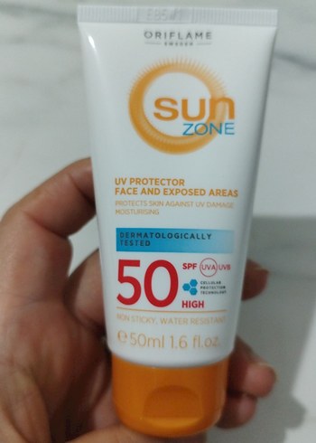 Oriflame Sun Zone SPF 50 Yüz ve Açık Alanlar Güneş Koruyucu - Görsel 2