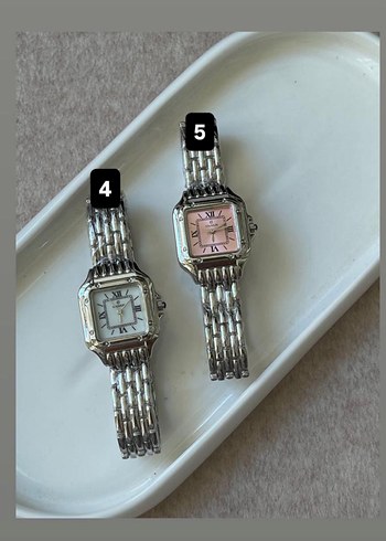 Zincir Detaylı Pembe Kadın Saati
