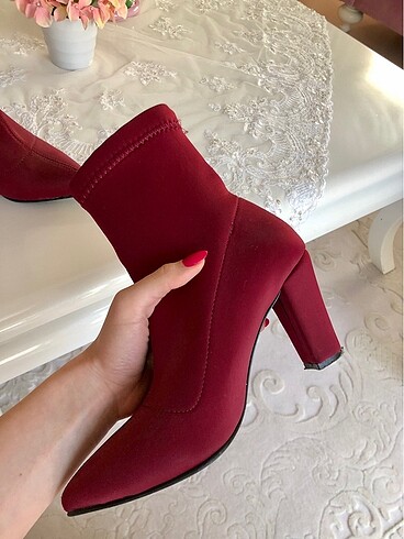 39 Beden Bordo Kumaş Bot