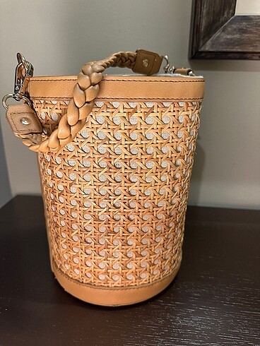  Beden camel Renk Tommy bahama rattan çanta
