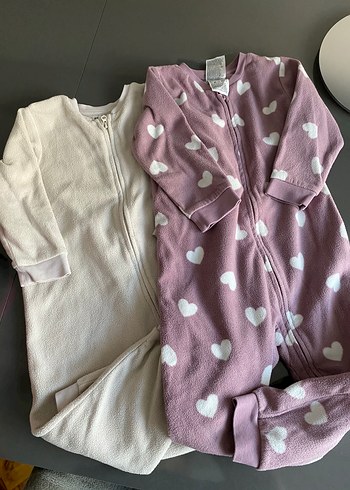 Kız Çocuk Fermuarlı Uzun Kollu Polar Pijama