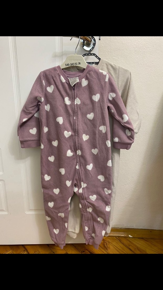 Gri Bulut Desenli Erkek Çocuk Pijama Takımı - Görsel 2