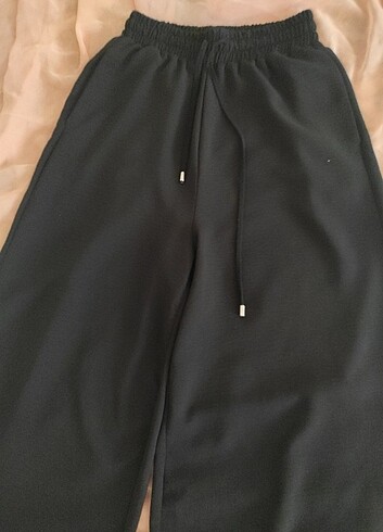 s Beden siyah Renk Siyah yazlık bol paça salaş pantolon/pijama