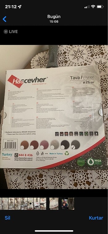  Beden Hascevher granit tava