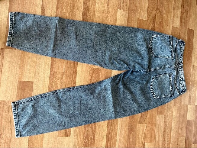 38 Beden Antrasit Kot Pantolon mom jean