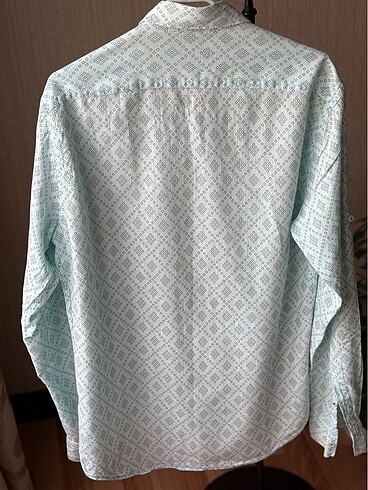 Tudors Desenli Mavi Gömlek - Görsel 3